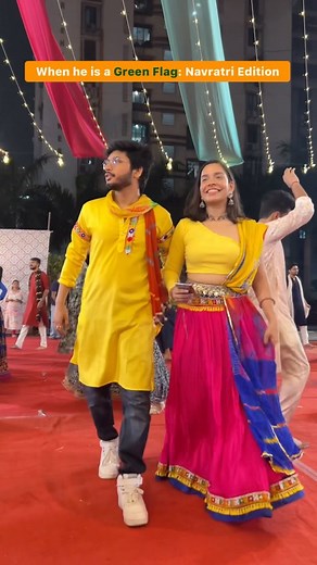 Rj Raghav on Instagram: "Tag your garba partner ❤️ Partners in crime : @whos_anshika @iams.k.s #rjraghav #garba #reels #relatable #couplegoals #couple #navratri #bharat #trending #genz #dance"