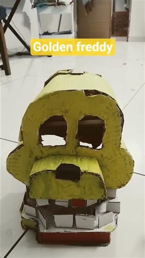Golden Freddy cosplay / mask || cosplay of FNAF || #fnaf || cardboard mask