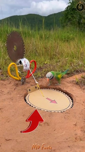 DIY Parrot Trap 🦜 | Quick & Easy #shorts #shortvideo #youtubeshorts #ytshorts