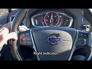 Volvo V60 Dashboard Warning Lights & Controls Explained | Swedish Driving Test Guide (Körkort)
