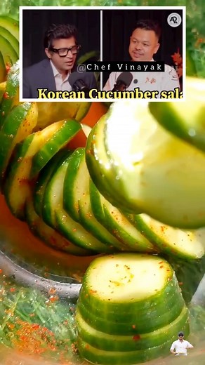 65K views · 181 reactions | Indian style Korean cucumber salad 勒 #salad #salad | Chef Vinayak | Facebook