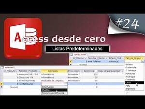 Listas Predeterminadas | Access desde cero #24