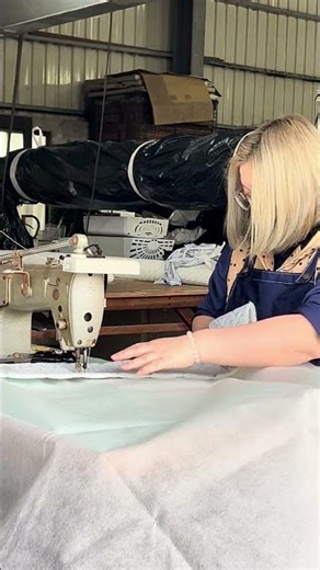 Satisfying Sewing Machine Sounds: Watch a Pro Craft a Quilted Product