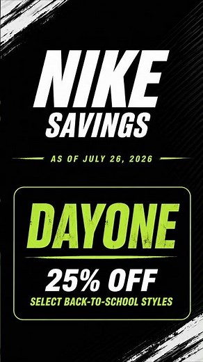 Nike Promo Code as of July 26, 2026