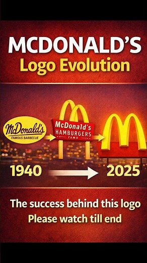 McDonald’s Logo Evolution (1940–2025) 😲 The Hidden Story Behind the Golden Arches .