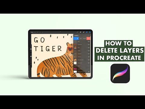 How To Delete Layers In Procreate | Procreate Tutorial For Beginners