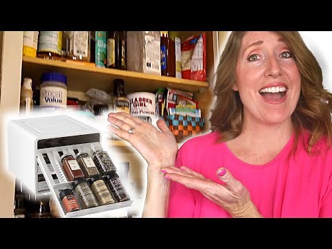 Spice Rack Cabinet Organization | Crazy Simple and Fast with Pull-Out Spice Racks
