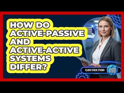 How Do Active-Passive And Active-Active Systems Differ?