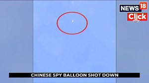 #ChineseSpyBalloon SHOT down: In eyewitness video posted to social media, the balloon appeared to disintegrate in a white puff before its remnants dropped vertically into the ocean below #china #unitedstates #balloon #spy | News18
