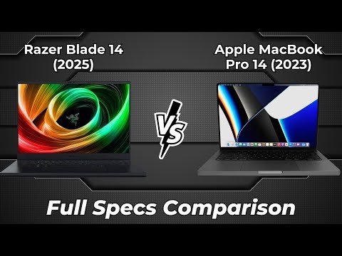 Razer Blade 14 2025 vs Apple MacBook Pro 14 2023 🔥 Full Specs Comparison