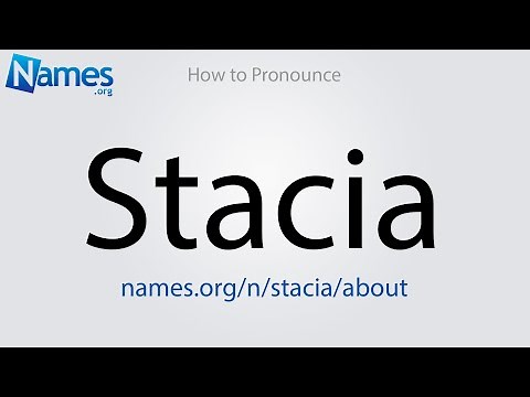 How to Pronounce Stacia