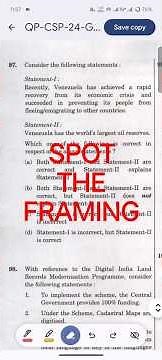 UPSC PRELIMS PYQ 2025 SOLVED | FRAMING | LECTURE 02