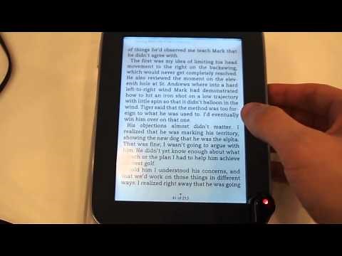 Nook Simple Touch With GlowLight: Video overview