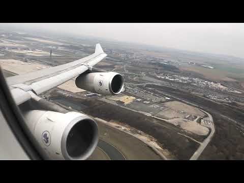 Engine Roar! | Air France A340-300 F-GLZU Take-Off Paris CDG