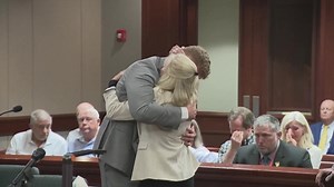 "NEW: Georgia woman forgives the man who took her husband’s life, embraces him in court as was sentenced to 20 years in prison. Regina Johnson and her husband Chuck Johnson were married for 50 years before his life was tragically taken. Joseph Tillman was seen crying as he was sentenced for hom*cide by vehicle, DUI, and reckless driving. Johnson told Tillman that she forgives him and that God loves him. Tillman whispered back: “I'm so sorry. I am so sorry.” In response to the emotional moment, t