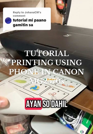 Tutorial sa Pag-print gamit ang Canon MG2570s
