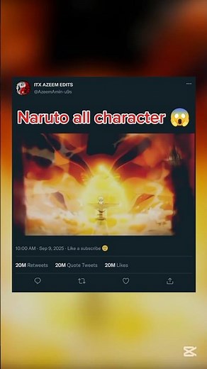 Naruto all character 😱