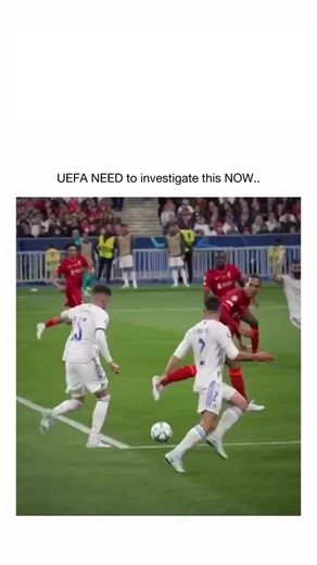 TrendTok Hub on Instagram: "This post from Liverpool fan account @Connor_LFC8 resurfaces footage of Karim Benzema's disallowed goal in the 2022 UEFA Champions League final against Liverpool, demanding an investigation into the VAR offside call as an example of potential corruption. The clip depicts Benzema volleying a rebound past Alisson after a corner deflection off Liverpool's Fabinho, ruled offside because Benzema was level with Virgil van Dijk, the last outfield defender; UEFA's review late