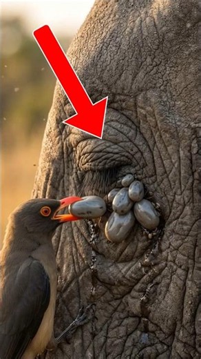 Inside an Elephant's Eye: The Bird That Eats Dangerous Parasites