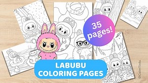 Labubu 35 Coloring Pages | Instant Download | Trending for Kids & Adults | Cute Monster Art | Adult Coloring Relaxation | LABUBU Funny Book - Etsy UK