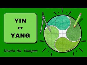 How to draw Yin and Yang by 4 with a compass.