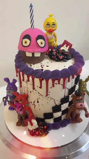 Five Nights at Freddy's Cake Decorating Tutorial
