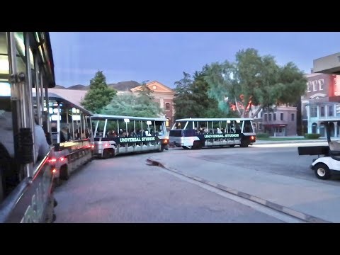 Universal Studios Hollywood AFTER DARK Backlot Tram Tour Is Awesome - Night Time RideThru Movie Sets