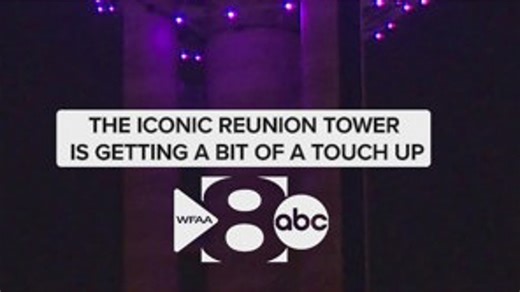 Reunion Tower maintenance underway