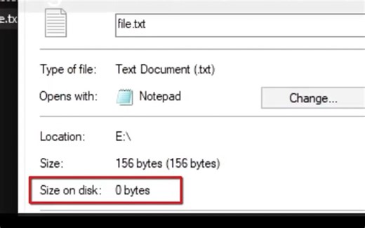 占用 0 字节的文件是怎么回事？