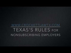 Understanding Texas Workers' Comp