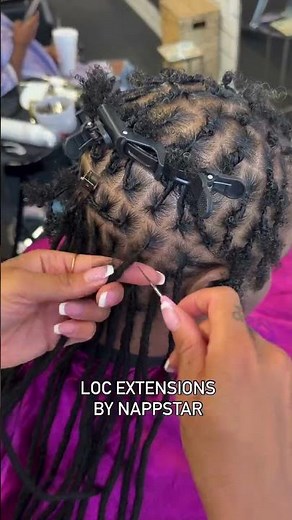I used our 10in extra small Loc Extensions to create this amazing look for our client ✨🤗