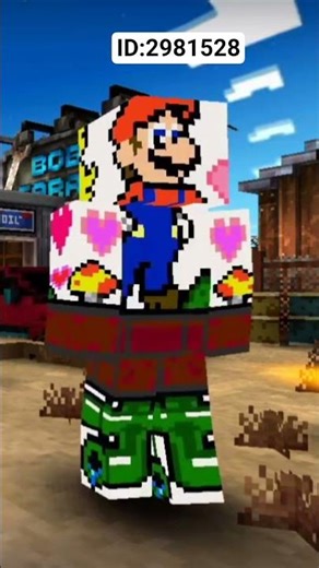 pixel strike 3d " PRINCESS PEACH AND MARIO" skin id