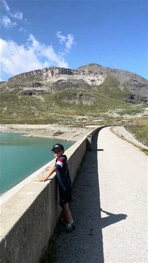 Arrivée au lac de la Sassiere #aventure #alpes