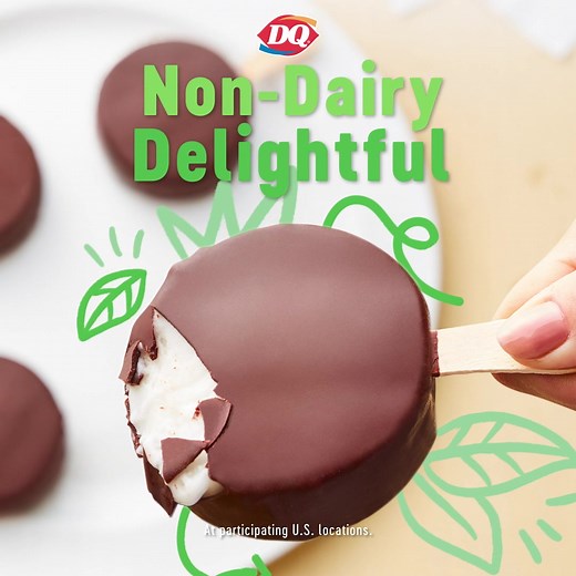 The Non-Dairy DILLY Bar is a delicious and delightful way to enjoy an iconic DQ treat without any of the dairy. Hurry in to your DQ store today and make your non-dairy dreams come true! #HappyTastesGood | Dairy Queen