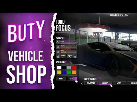 [QB/ESX] MODERN VEHICLE SHOP with ADVANCED FINANCING SYSTEM