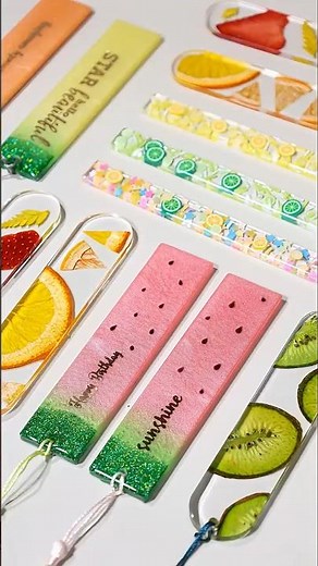 🍉 DIY Fruit Resin Bookmarks with HeyClear Epoxy ✨