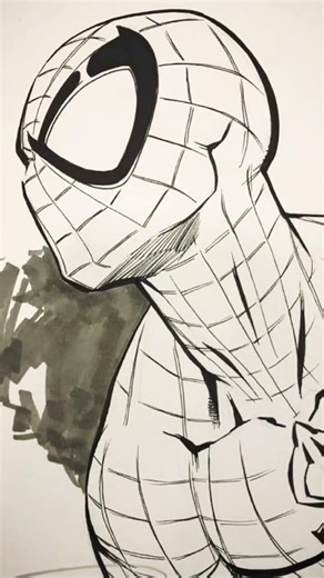 Spider man sketches for spider man fans🕸️🕷️# spider man# spider man sketch # marvel sketch# sketch