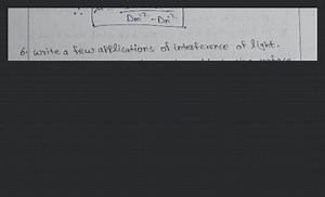 Write a few applications of interference of light.... | Filo