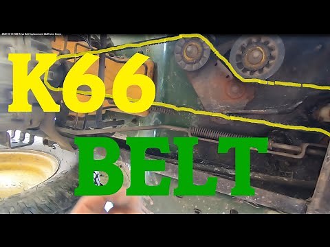 K66 Drive Belt Replacement L120 John Deere