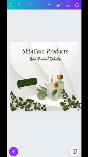 How to Make Skincare Products Ad in Canva #shorts #shortsvideo #canva #productads