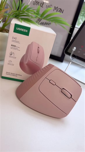 Wrist Pain? Fix It. UGREEN Vertical Mouse keeps your hand in a natural handshake position to reduce strain.2.4G wireless connection, 5 buttons, and up to 4000 DPI for smooth control. Perfect for long work days at your PC or laptop. Black & Pink options available.Stock up for Black Friday before it's gone.#UGREEN #ErgonomicMouse #SummerVibes #DeskSetup #tiktokmademebuyit