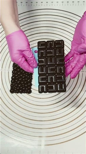 3D Dark Chocolate Bars Release from Mold 🍫 Satisfying Handmade Art
