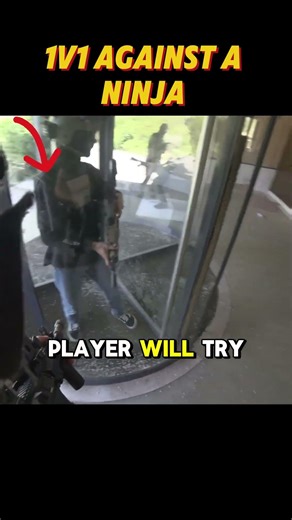 1v1 against a ninja #airsoft #paintballfit #warzone #airsoftcqb #gaming #armsdealer #callofduty