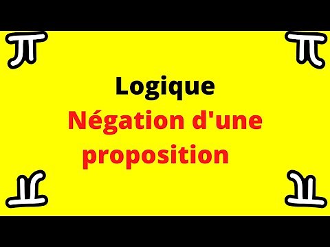 Négation d'une proposition ( logique )