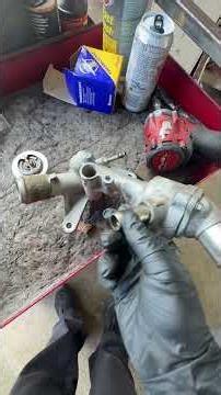 Water pump and thermostat replacement on ford f-150 #mechanic #mechaniclife #car #carrepair #ford