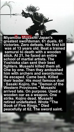 The Samurai Who Won 61 Duels and Never Lost Once