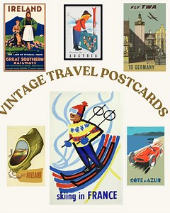 Vintage Travel Poster Bundle: 26 Retro World Destinations & Printable Wall Art (digital Download) - Etsy