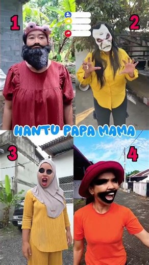 Compilation || Little brother holding ghost mom and dad!! #shorts #funny