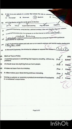 Mid Term Paper Class 5 Computer Science-Hilly Areas