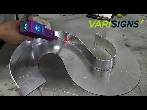 The Best Fiber Handheld Laser Welding Machine for 3D Aluminum Channel Letter 2mm ( .080'') Thick.